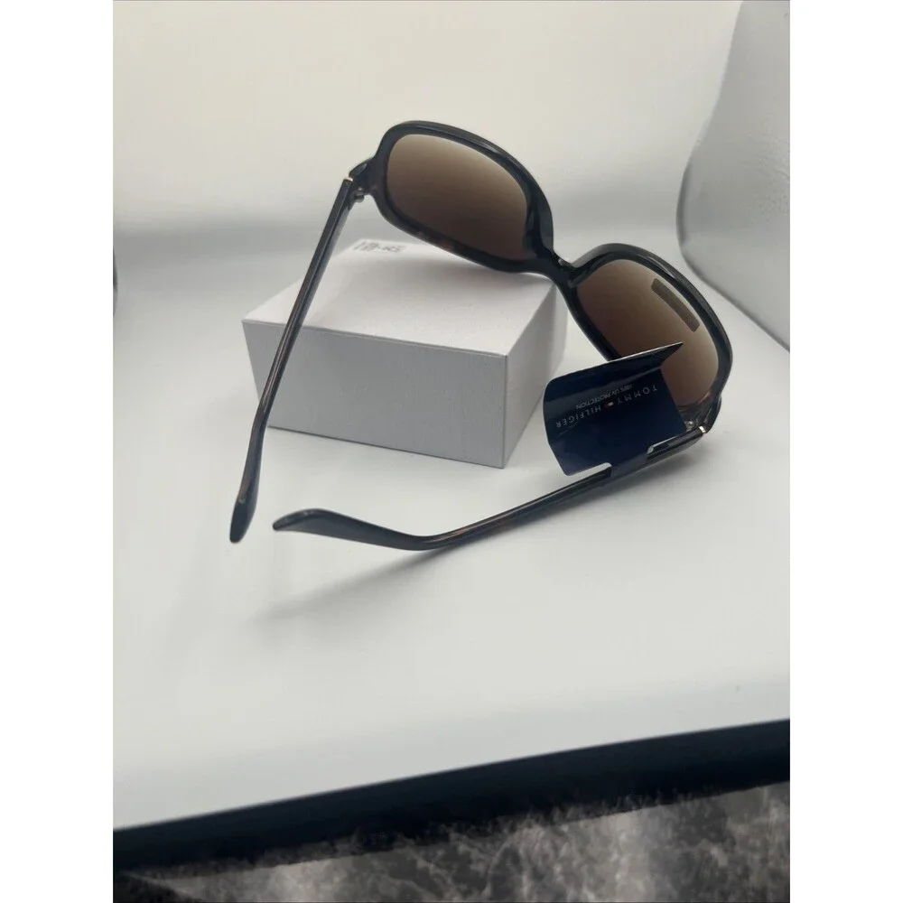Tommy Hilfiger Hilfiger WP OL577 Oversized Oval Sunglasses Shiny Brown